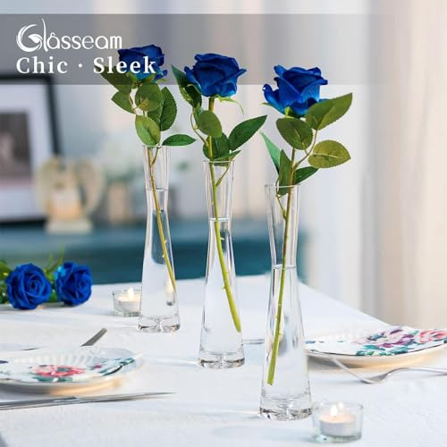 Juego De 3 Jarrones De Cristal Para Centros De Mesa