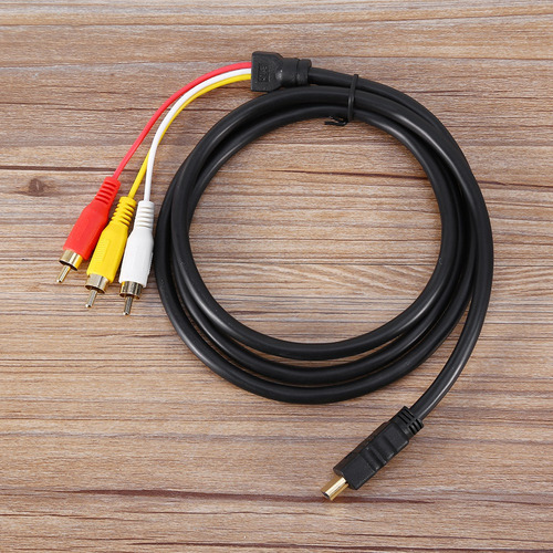 Z 1.5 M 5 Pies Hd 1080p Hdmi Macho A 3 Rca Av Audio Vídeo