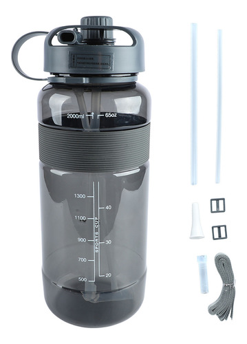 Botella De Agua Deportiva A Prueba De Fugas Pajita De