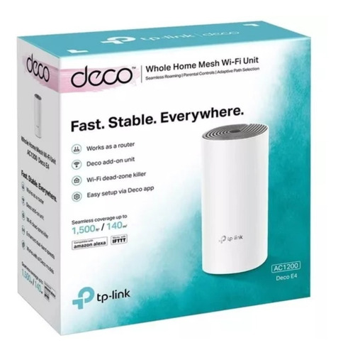 Imagen 4 de 5 de Router, Extensor. Ap Wi-fi Mesh Tp-link Deco E4 - 1 Unidad