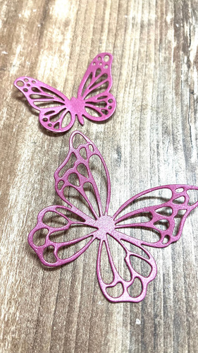 Mariposas Caladas Papel Perlado / Glitter / Goma Eva Glitter