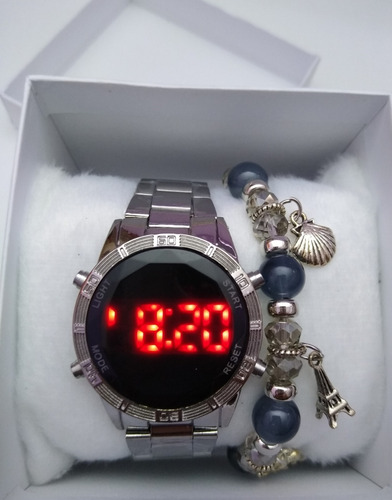 Lote Com 20 Relógios Digital Com Pulseiras E Caixa