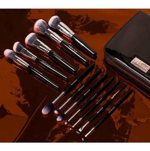 Set 12 Brochas Y Pinceles + Brochero # Crueltyfree Regina