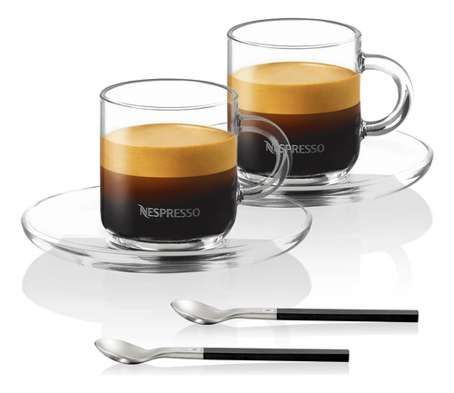 Tazas Nespresso Set Vertuo Transparente Vertuo Espresso Set