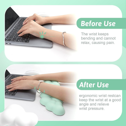 Reposamuñecas Para Teclado, Descansa Muñecas Con Nube