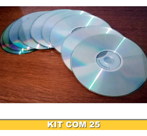 25 Cds Dvds Para Artesanato Decoração De Festas (Usado)