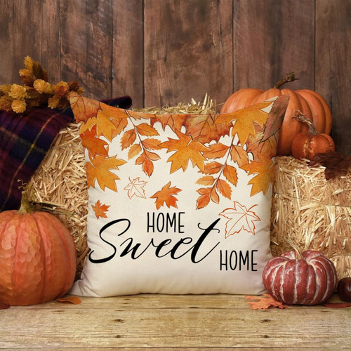Fall Maple Leaf Decorative Throw Pillow Covers 18 X 18 S Cci
