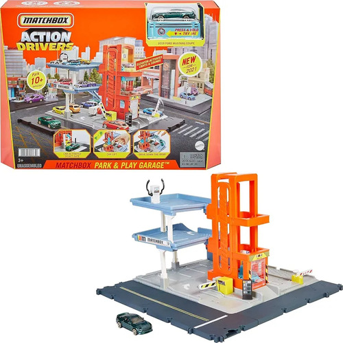 Mattel Matchbox Park & Garage Naranja