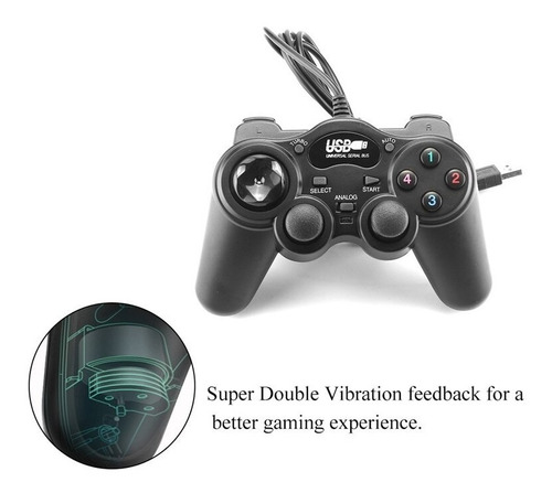 Mando Joystick Con Cable Para Steam Pc Ps2 Ps3 Android