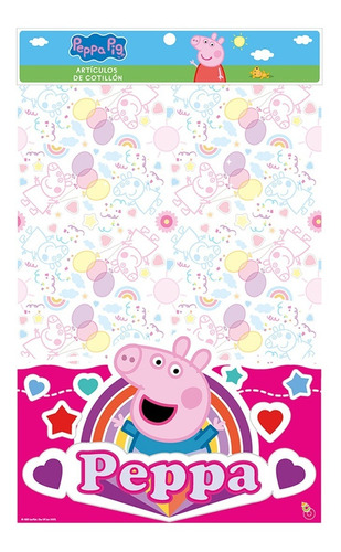 Mantel Plastico Rectangular 1,20 X 1,80 - Peppa Pig