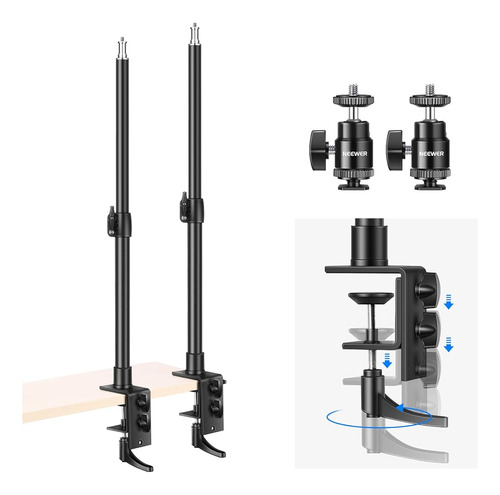 Soportes De Abrazadera C Para Montaje En Escritorio Neewer, 