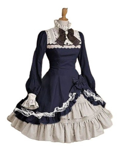 Criada Cosplay Anime Traje Sirviente Sirviente Vestido Lolit