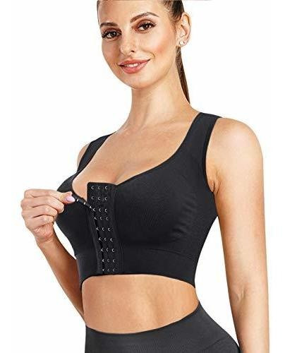 Tops - Traininggirl Women's Front Closure Sports Bra Wirefre