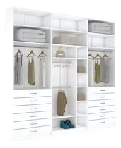 Comprar Kit Closet 3 Módulos A 2,70 100% Mdf M550.b (casa, Loja) Branco