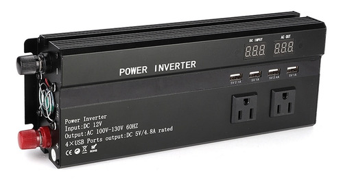 Imagen 5 de 8 de 6000w Dc 12v A Ca 110v Convertidor De Potencia Del Coche Con