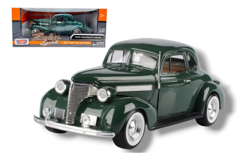 1939 Chevrolet Coupe Verde - Motor Max 1:24