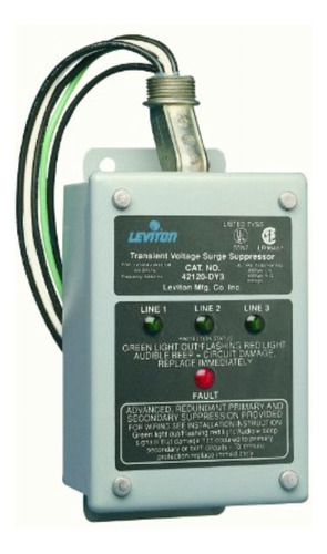 Leviton Supresor De Picos De Voltaje De 120/208 V,