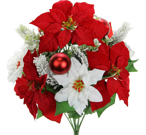 Admired By Nature Ramo De 12 Tallos De Flor De Pascua Art...