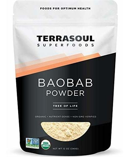 Polvo Orgánico De Baobab Terrasoul, 12 Oz.