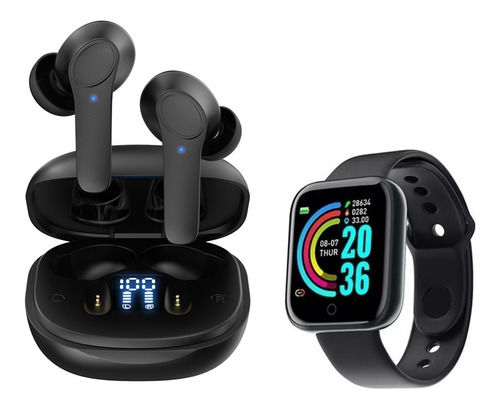 Audífonos In-ear Inalámbricos Con Smartwatch De Regalo