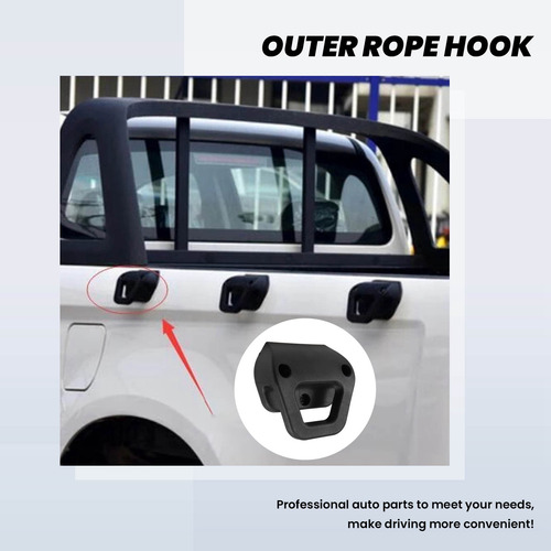 Cuerda Exterior Para Tapa Trasera De Camioneta, Gancho De Fi