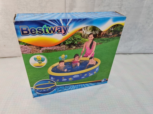 Piscina De Anillo Inflable Con Pulverizador De Abejita. De 1