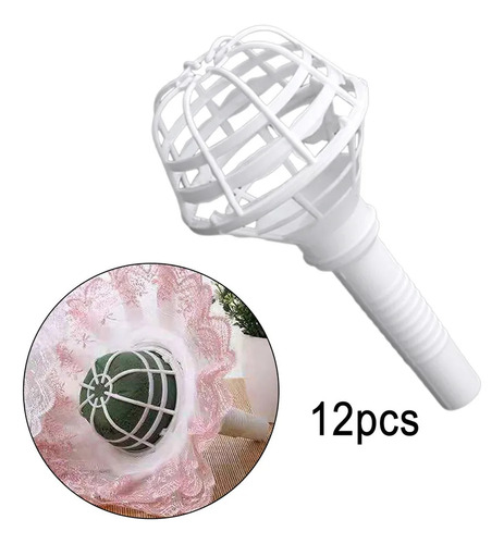Suporte De Buquê De 12 Peças, Flores Artificiais, Manga