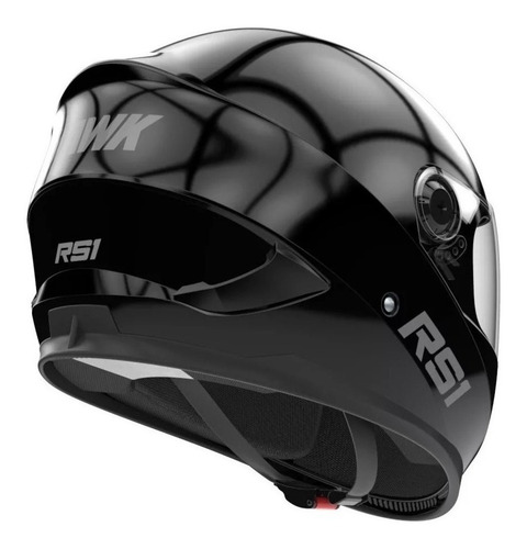 Imagen 3 de 4 de Casco para moto integral Hawk RS1 negro brillo talle S