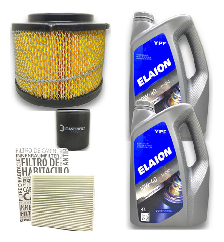 Kit Aceite 10w40 + 3 Filtros Toyota Hilux Sw4 3.0 2.5 Diesel