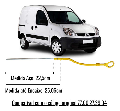 Vareta Nível Óleo Kangoo 1.0 16v | 1.0 8v 1999 Até 2005