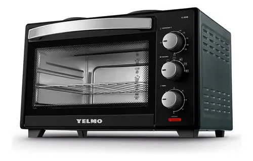 Horno Eléctrico De Mesa Yelmo 45 Litros Yl-45an 1600W Doble Anafe Negro