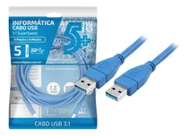 Comprar 5x Cabo Usb 3.1 Extensor Usb-a Macho P\u002F Usb-a Macho Azul 5m