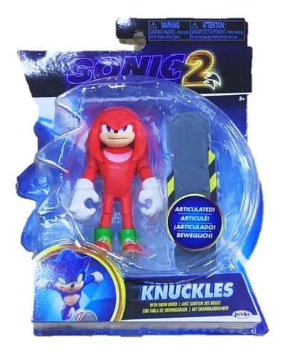 Novo Boneco Sonic 2 The Hedgenog Knuckles Articulado