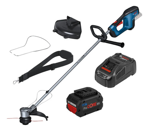 Aparador De Grama Bosch Bateria 8ah Grt 18v-33 Carreg Rapido