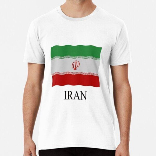 Remera Bandera Ir Irán Algodon Premium