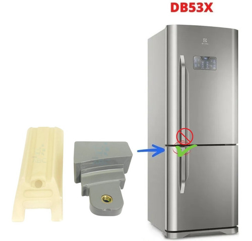 Kit 2 Fixador Puxador Freezer Refrigerador Db52x Ib52x Origi