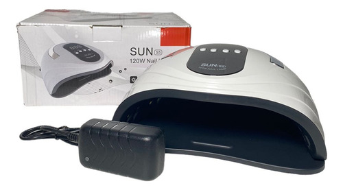 Lampada Led Uv Para Secado De Uñas 120w Portatil Color Blanco