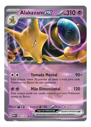 Carta Pokémon Alakazam Ex Escarlate Violeta 151