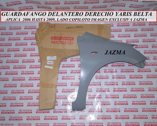 Guardafango Delantero Derecho Yaris Belta Original Toyota