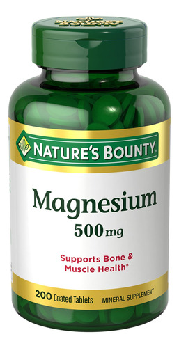 Natures Bounty Óxido De Magnesio De Alta Potencia 16.9 Onzas