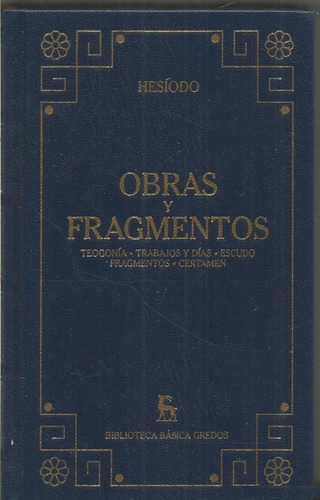 Hesiodo Teogonia Biblioteca Clásica Gredos