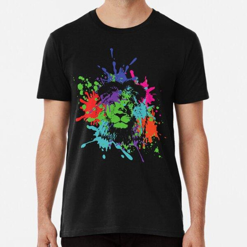 Remera Colorful Lion T-shirt Algodon Premium