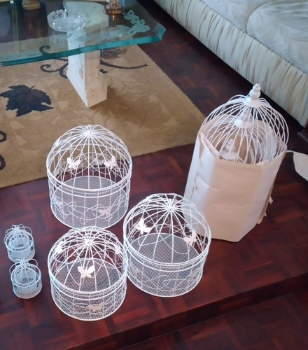Imagen 3 de 6 de Juego De Jaulas Decorativas Tipo Buzón (3 Unid)