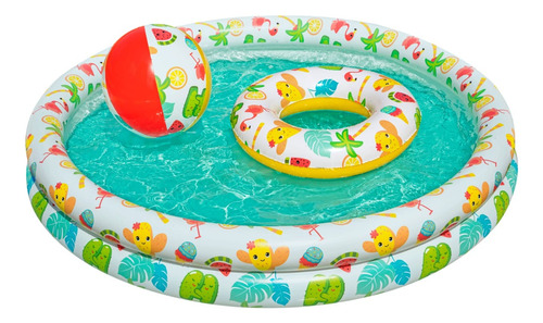 Piscina Inflable Bestway 122 X 20cm 137 Litros Set 3 En 1