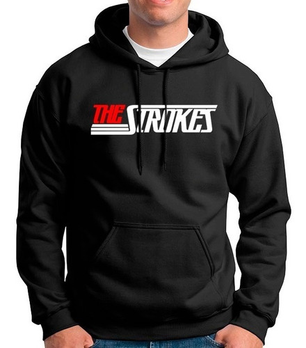 Buzo Hoodie Rock Capota Cerrado The Strokes