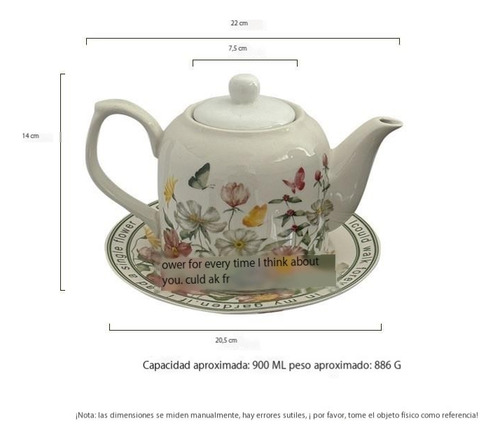 Juego De Taza, Platillo Y Tetera De Café De Lujo.