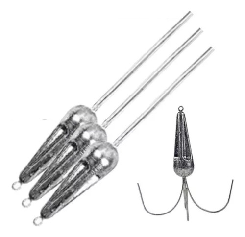 Kit 5 Chumbada Garateia Para Pesca De Praia 120gr