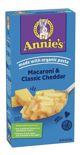 Macaroni & Cheese Macarrones Con Queso Cheedar Annie's