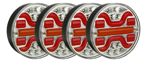 4 Luces Led Led Traseras Redondas Para Hamburguesas, 4 Luces