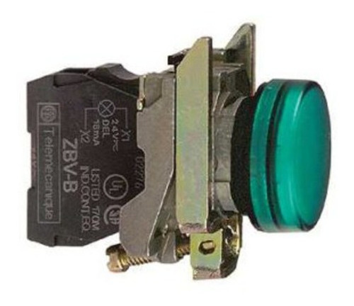 Ojo De Buey Schneider Xb4 Metalico 230v Verde 22mm Xb4bvm3